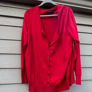 Red button up Cardigan